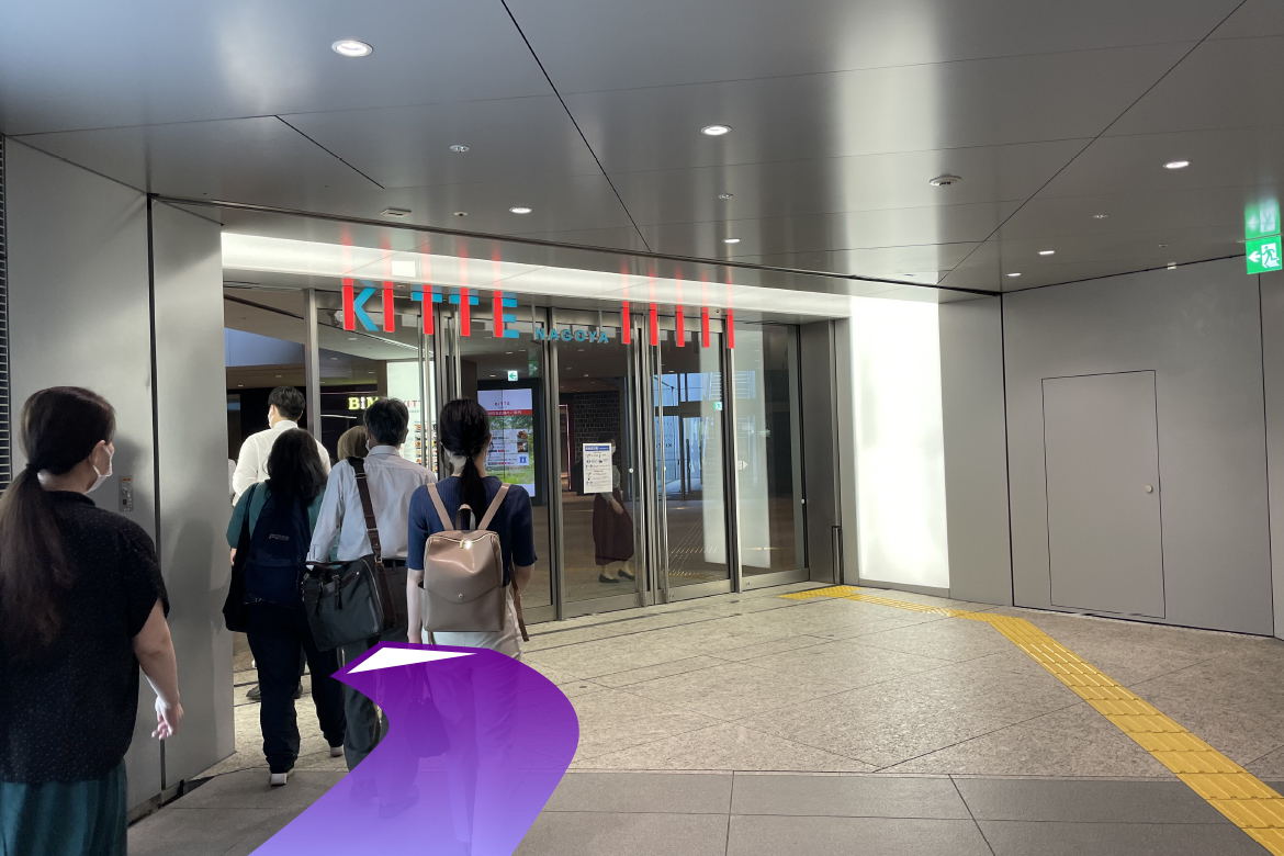 名鉄北改札からのしょうぶ法律事務所,<br>名古屋事務所へのアクセス