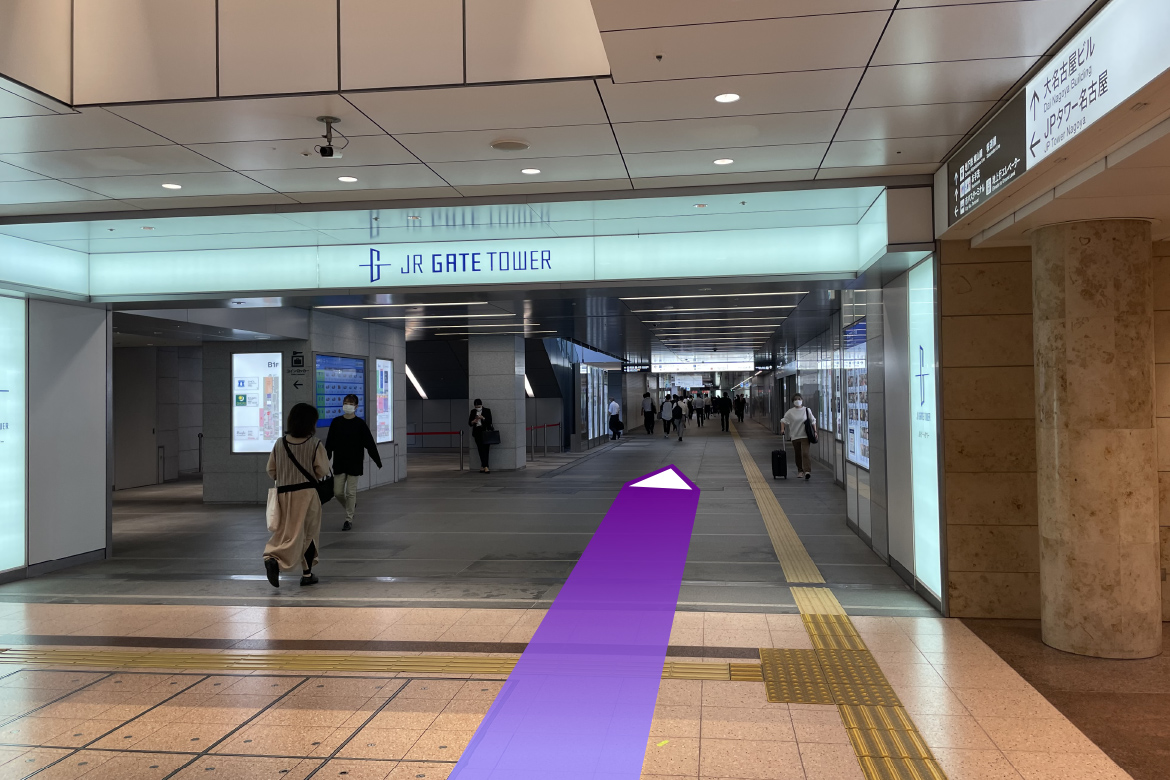 地下鉄西改札からのしょうぶ法律事務所,<br>名古屋事務所へのアクセス